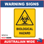 Warning Sign - WS016 - BIOLOGICAL HAZARD